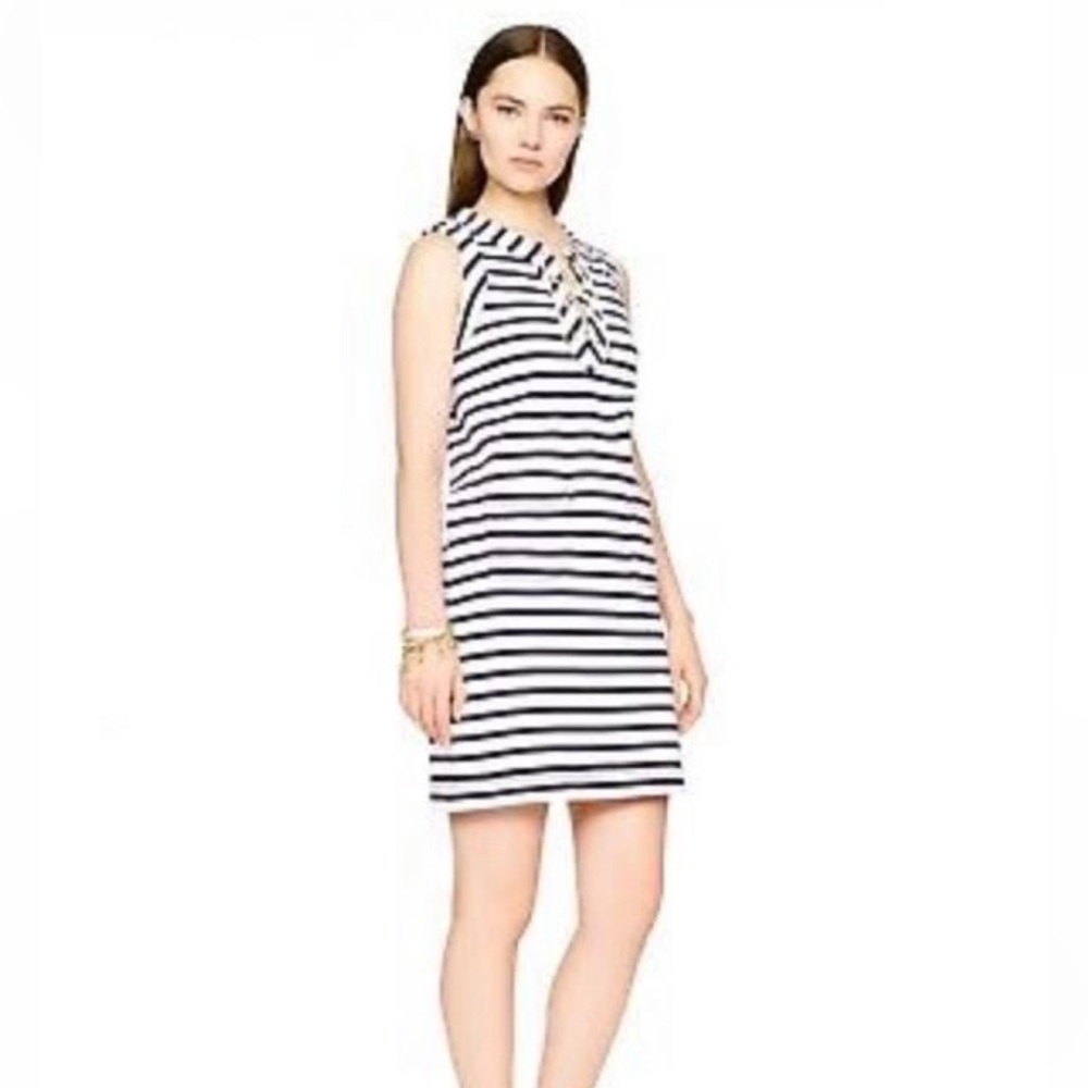 Kate Spade ♠️ Breton ♠️ Nautical Laced Up Mini Dress